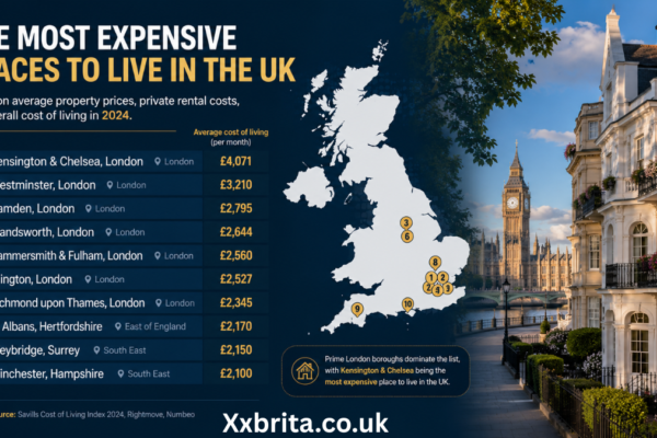 most expensive places to live in the uk